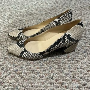 Nine West snakeskin heels 👠